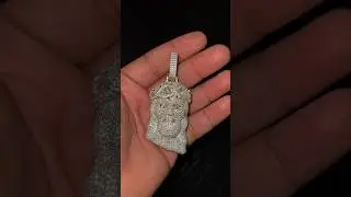 MOISSANITE JESUS PENDANT FROM BIGBAGBLING!😮&zwj;💨🔥 #jesuspendant #moissanite #moissanitependant