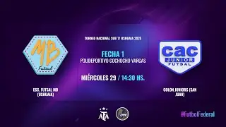 Torneo Nacional Sub 17 Fem. Ushuaia 2025 - F1 - ESC. DE FUTSAL MB (USHUAIA) vs COLON JRS (SAN JUAN)