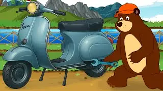 Repair and Restore the Vintage Vespa Scooter! 🛵🔧 | The Bear's Garage | Garage 2
