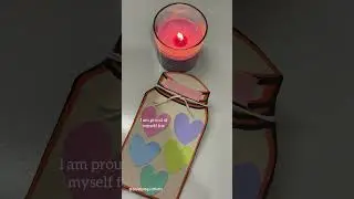 Self love jar (art therapy prompt) #arttherapy #psychology #art #therapeuticart
