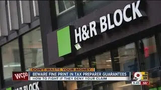 Woman finds catch with tax preparer guarantees
