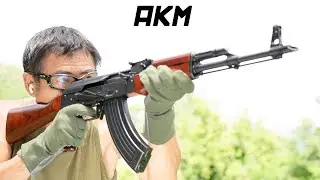 AKM 東京マルイ ガスガン 屋外で40m実射 エアガンレビュー