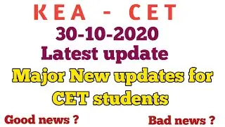 KCET  new update for CET students | Document verification slip | KEA