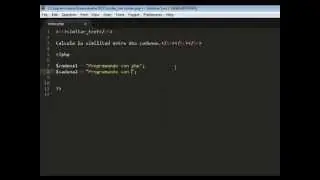 PHP - Funciones de Cadenas - similar text
