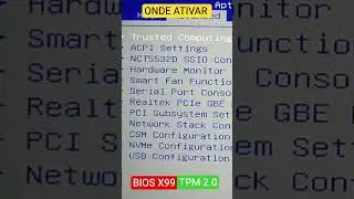 TPM 2.0, Como ativar na BIOS X99, Xeon 2680 v4