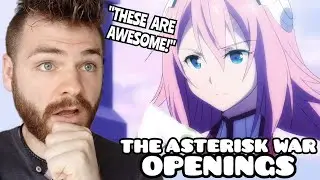 REACTING TO The Asterisk War Openings & Endings (1-2) | ANIME REACTION!