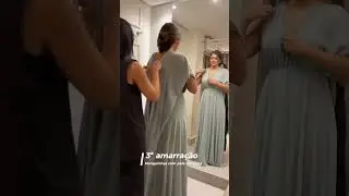 Tutorial vestido multiformas - verde Oliva