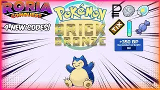 4 NEW CODES IN POK&Eacute;MON BRICK BRONZE | Roria Conquest