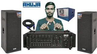 Ahuja 1000 Watt Amplifier Mini Dj Setup Price || Ahuja mini dj sound system review hindi video