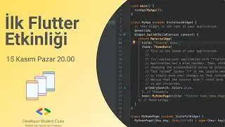 İlk Flutter Etkinliği