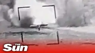 Ukraine forces destroy Russian tank with a Stugna-P anti-tank guided missile system
