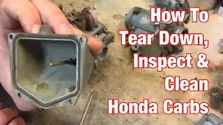 How To Tear Down & Clean Honda 350 Keihin Carburetors-Vintage Motorcycle Restoration Project:Part 72