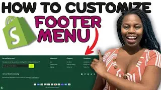 How To Edit A Footer Menu On Shopify | Shopify Footer Menu