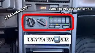 How to install a CB7 Accord climate control into a Honda CRX