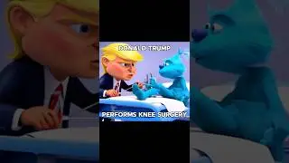 donald trump knee surgery to blue grinch #music #donaldtrump #funny #subscribe