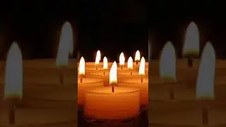 Virtual Candle with soft Crackling Fire Sounds #shorts #cracklingfiresounds #relax