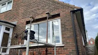 Single leaf galvanised lintel install