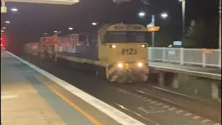 TNSW | Sydney-Trains | PN Materials/Spoil/Ballast train races through Loftus with 8123