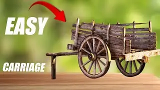 How to Make  Bullock Cart From Wooden Stick and Scrap at Home