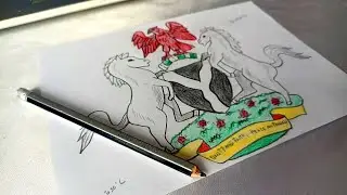 How to draw Nigeria Coat of Arms