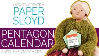 How to Create a Paper Sloyd Pentagon-Shaped Calendar (Supplementary Model 9)