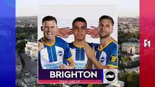 Premier League Brighton and Hove Albion Lineup 2024 After Effects concept
