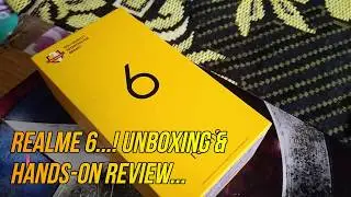 realme 6 Unboxing, hands-on review First Impressions, 90Hz Display, 64MP Quad Cameras gaming #pspk27