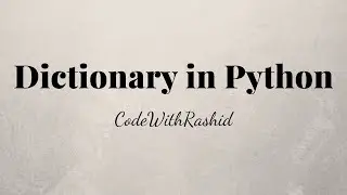 Dictionary in Python | Part 1 | Python Tutorials