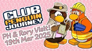 CPJ Puffle Party Rory & PH Mascot Visit #1 | 19th Mar 2025 | Club Penguin Journey