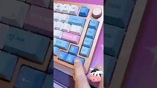 love these Milk keycaps 🐮🍼 Sound test on my channel