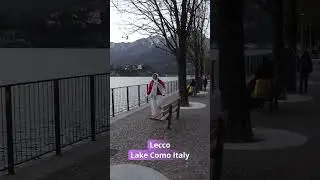 🇮🇹 Lecco's NEW 2025 Waterfront - Lake Como at Sunset #travel #italy #europe #shortsyoutube #lecco