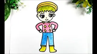 How to draw cute boy