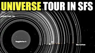 universe tour in spaceflight simulator 1.52 | Sagittarius A and andromeda galaxy in sfs 1.52 |