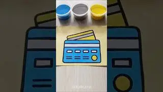 sand painting credit card #shorts #satisfying #sandart #cards #debitcard #payment #credit #reels #yt
