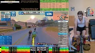 Zwift Cycling Workout Live Stream 28.10.2024 zv
