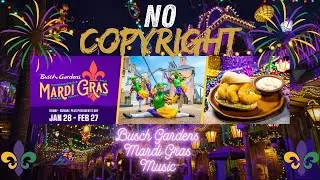 Mardi Gras at Busch Gardens 🎭 | New Orleans Jazz Background Music (No Copyright)