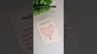 Cute birthday card idea for your loved ones | easy gift card ideas #diy #craft #handmade #giftideas