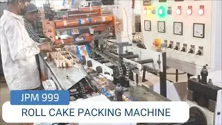 ROLL CAKE PACKING MACHINE :: BAKERY EQUIPMENTS #packagingmachine #packingmachine #cake