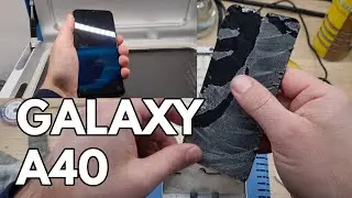How to repair Samsung Galaxy A40 broken glass?