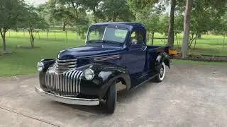Orbit around a Blue 1941 Chevy Pickup