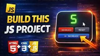 Javascript Project Tutorial For Absolute Beginners | Javascript Counter Tutorial