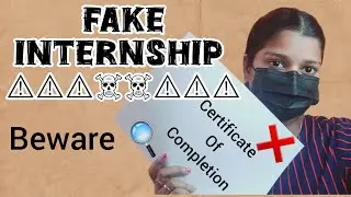 ‼️Warning! How to Identify & Avoid Fake Internships ❌📌......
