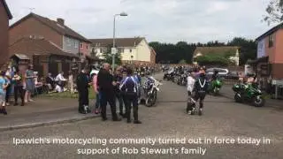 Rob Stewart funeral procession