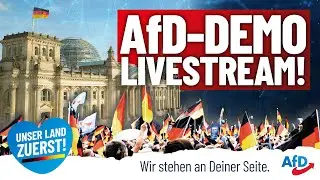 Re-LIVE: Mehr als 10.000 bei AfD-Demo 