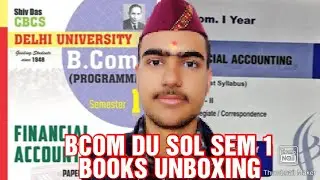 DU SOL BCOM SEMESTER 1 BOOKS UNBOXING VIDEO , Rajeev Joshi #unbxoinginhindi #trending#dusol #shorts
