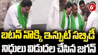 CM Jagan Releases Input Subsidy For AP Farmers | Input Subsidy For Farmers | 6TV