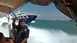 KAPAL MALAYSIA dan SINGAPORE BERGOLAK 🤛 di selat tebrau
