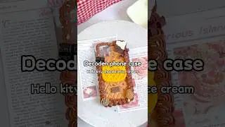 Decoden phone case KT chocolate cake #decoden #fyp #sanrio #foryou #decodenphonecase #hellokitty