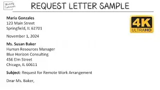 How To Write Request Letter with Sample and Explanation | Writing Tutorials