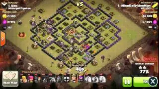 An awesome 3 stars in war using lavahounds